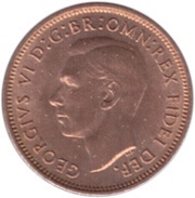 1 Farthing - George VI without 'IND:IMP' obverse image