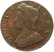 ½ Penny - George II young bust obverse image