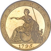 ½ Penny - George III Pattern, United Kingdom, 1795 reverse image