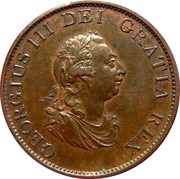 ½ Penny - George III 3rd issue obverse image