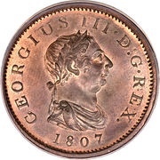 ½ Penny - George III 4th issue obverse image