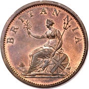 ½ Penny - George III 4th issue, United Kingdom, 1806-1807 reverse image