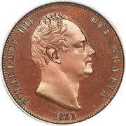 ½ Penny - William IV obverse image