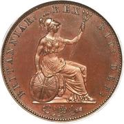 ½ Penny - William IV, United Kingdom, 1831-1837 reverse image
