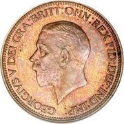 ½ Penny - George V smaller portrait obverse image