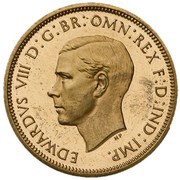 ½ Penny - Edward VIII Pattern obverse image