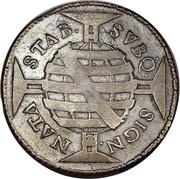 640 Réis - Pedro II Large Crown; Bahia Mint, Brazil, 1695 reverse image