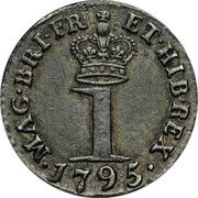 1 Penny - George III Normal numerals; incl. Maundy, United Kingdom, 1795-1800 reverse image