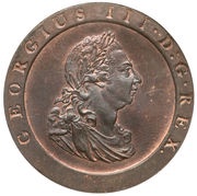 1 Penny - George III 2nd Issue; 'Cartwheel' obverse image