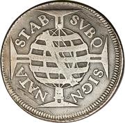 640 Réis - Pedro II Narrow Crown; Bahia Mint, Brazil, 1695-1698 reverse image