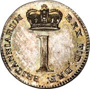 1 Penny - George III Maundy Coinage, United Kingdom, 1817-1820 reverse image