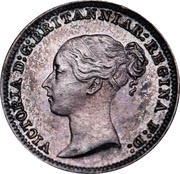 1 Penny - Victoria 1st portrait; Maundy issues obverse image