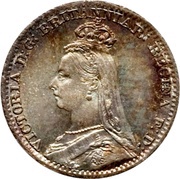 1 Penny - Victoria 2nd portrait; Maundy issues obverse image