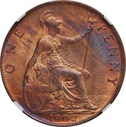 1 Penny - Edward VII, United Kingdom, 1902-1910 reverse image