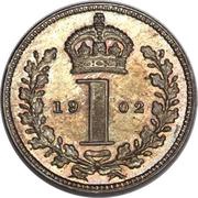 1 Penny - Edward VII Maundy issues, United Kingdom, 1902-1910 reverse image