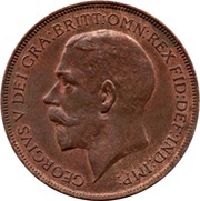 1 Penny - George V obverse image