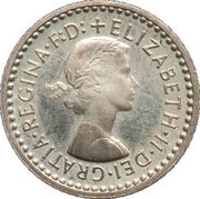 1 Penny - Elizabeth II Maundy pre-decimal; 2nd issue obverse image