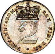 2 Pence - George III Maundy issues, United Kingdom, 1817-1820 reverse image