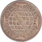 640 Réis - Maria I and Pedro III Low and High Crowns; Lisbon Mint, Brazil, 1778-1784 reverse image