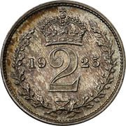 2 Pence - George V 2nd Maundy issue, United Kingdom, 1921-1927 reverse image