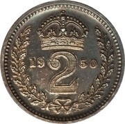 2 Pence - George VI 3rd Maundy issue, United Kingdom, 1949-1952 reverse image