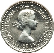 2 Pence - Elizabeth II Maundy pre-decimal; 1st issue obverse image
