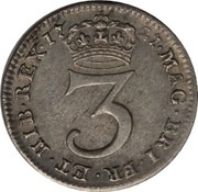 3 Pence - George I incl. Maundy, United Kingdom, 1717-1727 reverse image