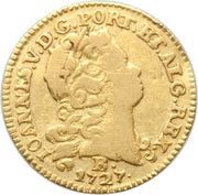 800 Réis - João V 2nd Type of Shield; Bahia Mint obverse image