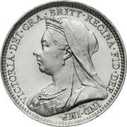 3 Pence - Victoria 3rd portrait; incl. Maundy obverse image