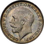 3 Pence - George V 2nd issue; incl. Maundy obverse image