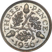 3 Pence - George V 4th issue, United Kingdom, 1927-1936 reverse image