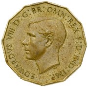 3 Pence - Edward VIII Pattern, United Kingdom, 1937 obverse image