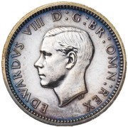 3 Pence - Edward VIII Pattern obverse image
