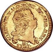800 Réis - João V 1st Type of Shield; Bahia Mint obverse image