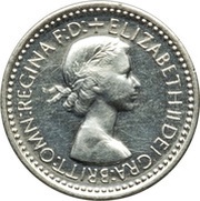 3 Pence - Elizabeth II Maundy pre-decimal; 1st issue obverse image