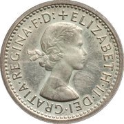 3 Pence - Elizabeth II Maundy pre-decimal; 2nd issue obverse image