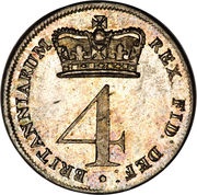 4 Pence - George III Maundy issues, United Kingdom, 1817-1820 reverse image