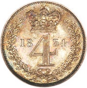 4 Pence - William IV Maundy issues, United Kingdom, 1831-1837 reverse image