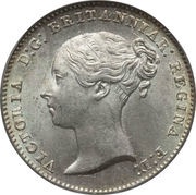 4 Pence - Victoria 1st portrait obverse image