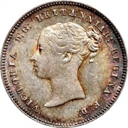 4 Pence - Victoria 1st portrait; Maundy issues obverse image