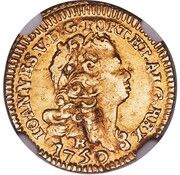800 Réis - João V 4th Type of Shield; Bahia Mint obverse image