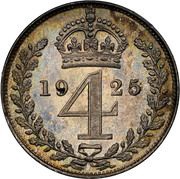 4 Pence - George V 2nd Maundy issue, United Kingdom, 1921-1927 reverse image