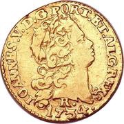 800 Réis - João V 2nd Type of Shield; Rio de Janeiro Mint obverse image