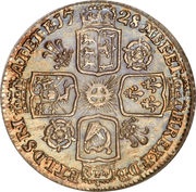 6 Pence - George II Young bust, United Kingdom, 1728-1741 reverse image