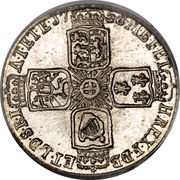 6 Pence - George II Older bust, United Kingdom, 1743-1758 reverse image