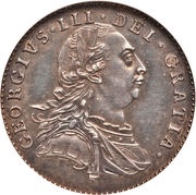 6 Pence - George III Early coinage obverse image