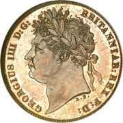 6 Pence - George IIII 1st reverse obverse image
