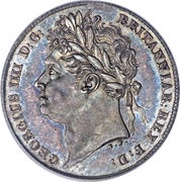 6 Pence - George IIII 2nd reverse obverse image