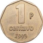 1 Centavo Pattern reverse image