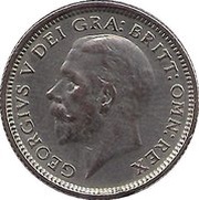 6 Pence - George V 2nd coinage obverse image